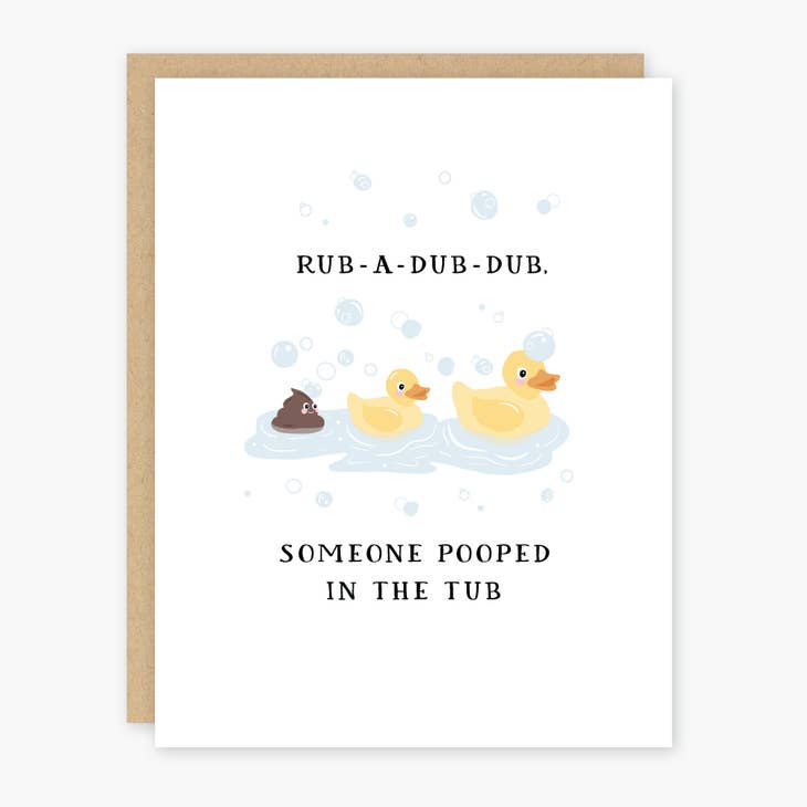 Rub a Dub Dub Card