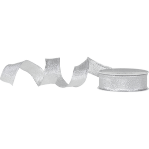Metallic Glitter Wired Ribbon