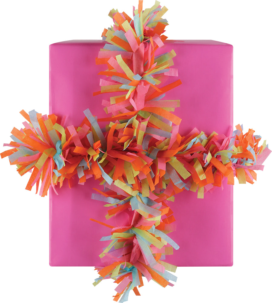 Bold & Bright Tissue Fringe Ribbon