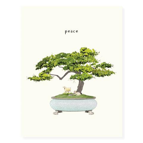 bonsai tree for sympathy Bonsai Peace Sympathy Card – Wallace & Company