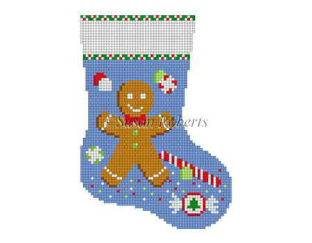 Gingerbread Boy Mini Stocking
