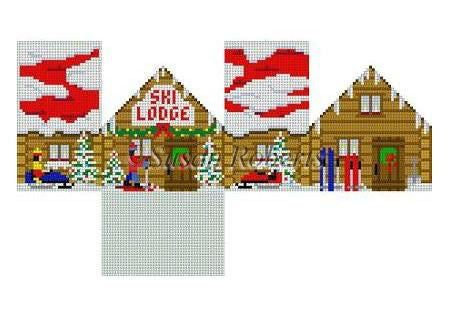 Ski Lodge Mini House Canvas