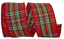 Load image into Gallery viewer, Plaid Wired Ribbon

