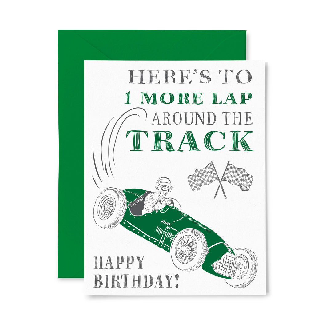 Race Car Birthday Card