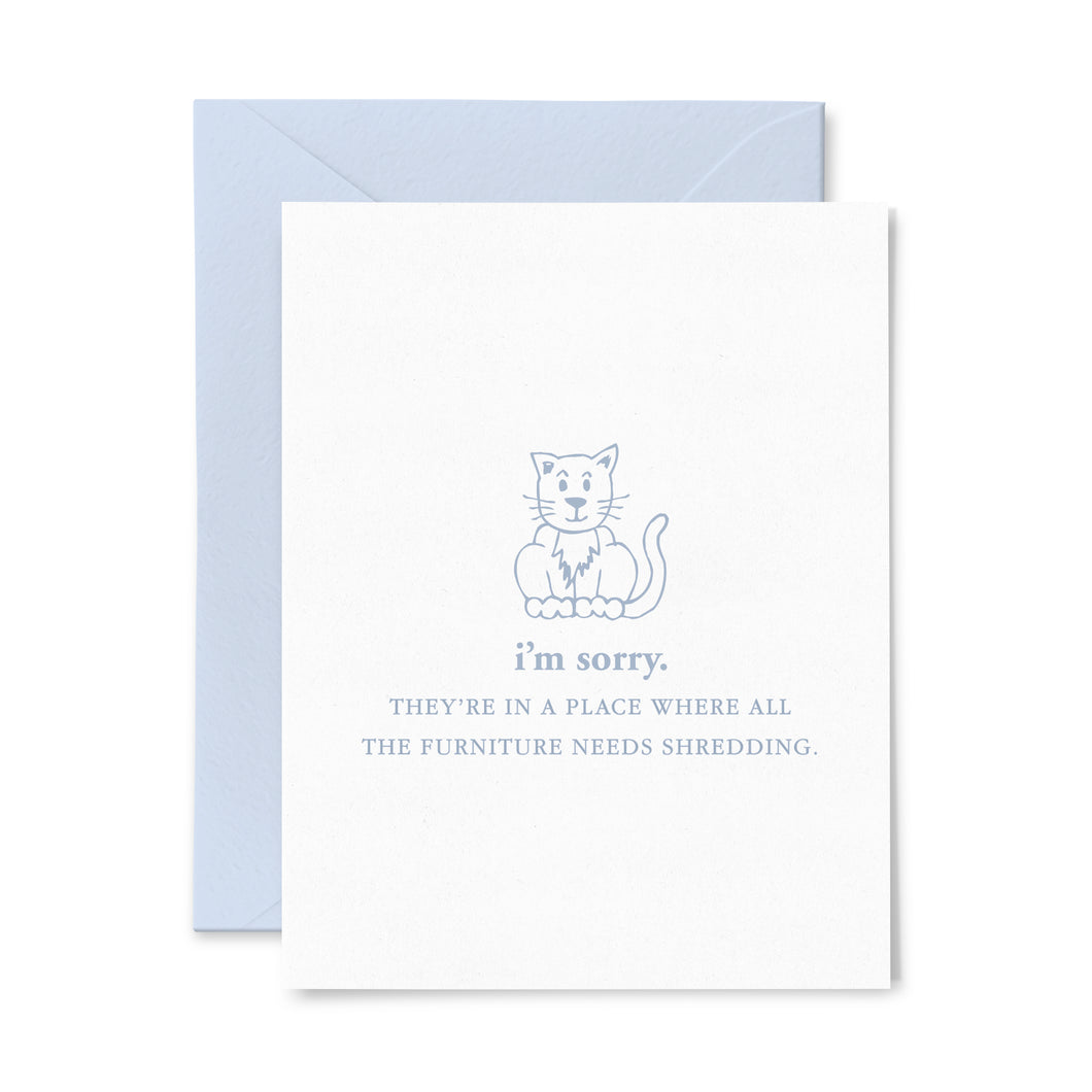 Cat Sympathy Card