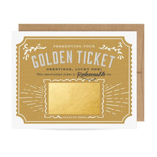 Load image into Gallery viewer, Golden Ticket Scratch-Off Card
