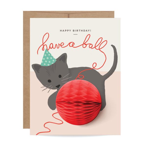 Kitten Birthday Pop-Up Card