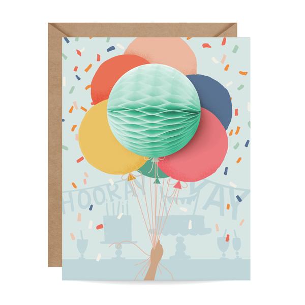 Birthday Balloon Pop-Up Card