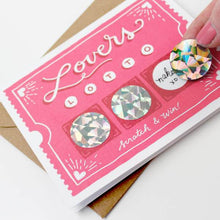 Load image into Gallery viewer, Lovers Lotto Scratch-Off Card
