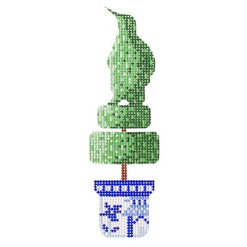 Penguin Topiary Canvas