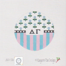 Load image into Gallery viewer, Stripes &amp; Flowers Greek Canvas
