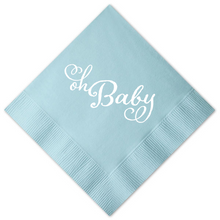 Load image into Gallery viewer, Oh Baby Beverage Napkins
