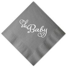 Load image into Gallery viewer, Oh Baby Beverage Napkins
