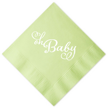 Load image into Gallery viewer, Oh Baby Beverage Napkins
