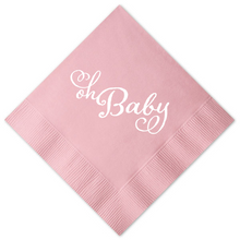 Load image into Gallery viewer, Oh Baby Beverage Napkins
