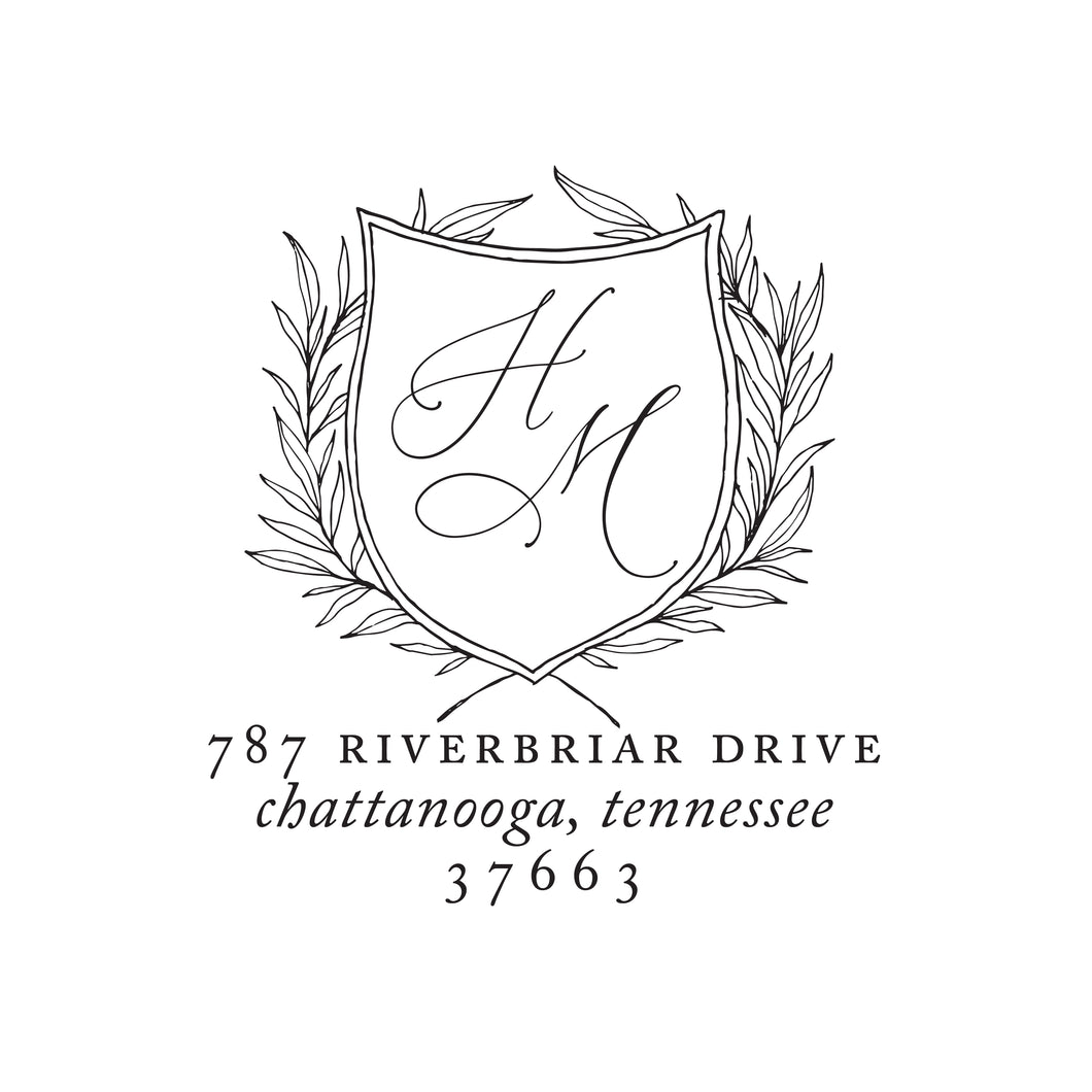 Laurel Crest Stamp