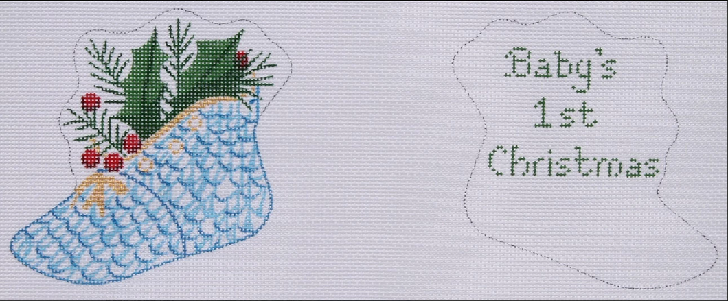 Fishnet Baby First Christmas Shoes
