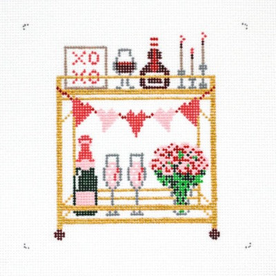 Valentine's Bar Cart