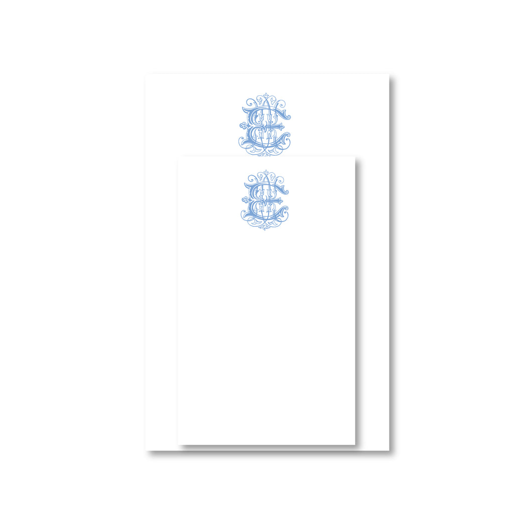 Antique Monogram Notepad Sets