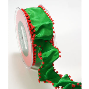 Taffeta Pom Pom Edge Ribbon