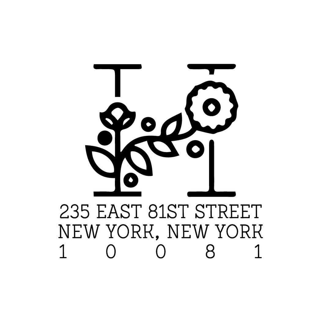 Zinnia Stamp