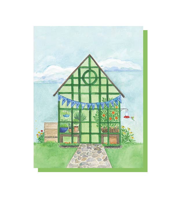 Greenhouse Birthday Card