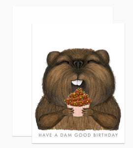 Beaver with Cupcake