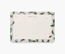 Load image into Gallery viewer, Hydrangea Weekly Desk Pad
