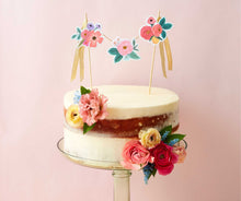 Load image into Gallery viewer, Garden Party Cake Topper
