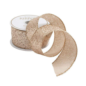 Champagne Glitter Ribbon
