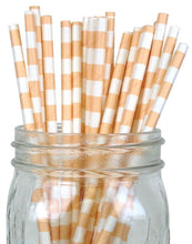 Load image into Gallery viewer, Rugby Stripe Paper Straws
