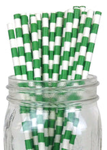 Load image into Gallery viewer, Rugby Stripe Paper Straws
