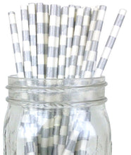 Load image into Gallery viewer, Rugby Stripe Paper Straws
